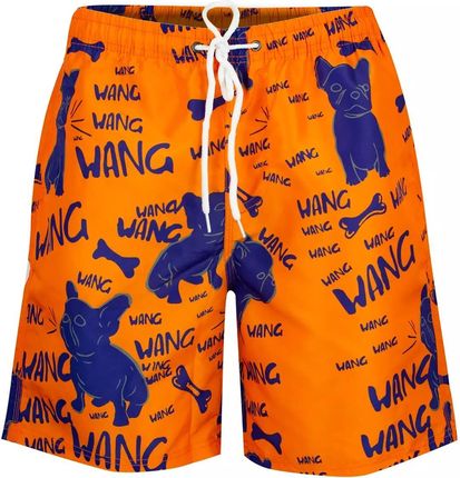 Męskie spodenki szorty kąpielowe w pieski