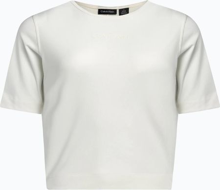 Koszulka Damska Calvin Klein Knit White Suede