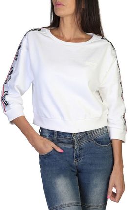 Bluzy marki Moschino model A1786-4409 kolor Biały. Odzież Damskie. Sezon: Wiosna/Lato