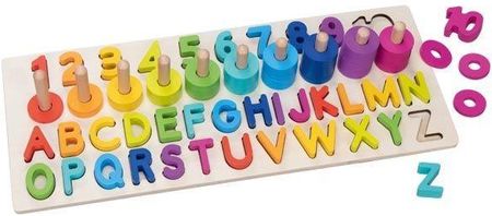 Goki Puzzle Alfanumeryczne Montessori Literki I Cyferki