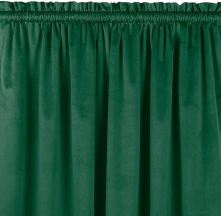 Zasłona Vila Kolor Butelkowa Zieleń Styl Klasyczny Tunel 5 Cm Z Grzywką 3 Cm Velvet 135X225  