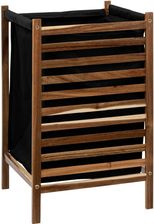 5Five Simply Smart Kosz Na Pranie Blackacia Drewno Akacji Materiałowy Pojemnik 50L