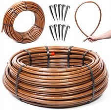 Linia kroplująca SOLID z kompensacją ciśnienia, brązowa: śr. 16 mm, emiter co 33 cm, gr. 1,1 mm, wydajność 2,3 l/h, 100mb - zdjęcie 1