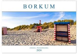 Borkum Inselpanorama (Wandkalender 2025 DIN A2 quer), CALVENDO Monatskalender - Ceny i opinie 