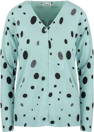 Krótki sweter w kropki i cyrkonie LIZA