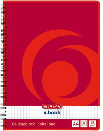 Herlitz Brulion Na Spirali X.Book A4 W Kartkę 80 Kartkowy 80G