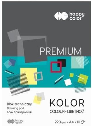 Gdd Blok Techniczny Kolor A4/10K Premium Happy Color