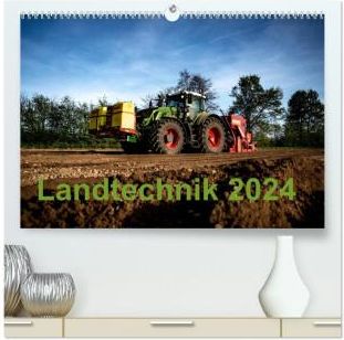Landtechnik 2024 (hochwertiger Premium Wandkalender 2024 DIN A2 quer), Kunstdruck in Hochglanz ...