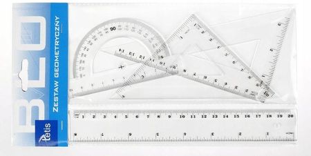 Tetis Zestaw Geometryczny Z Linijką 20cm