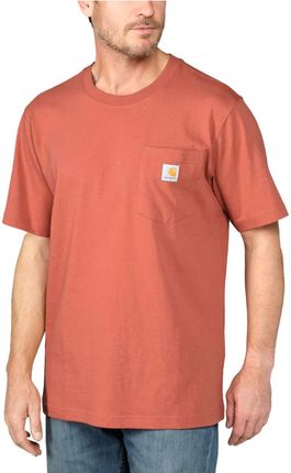 Koszulka męska T-shirt Carhartt Heavyweight Pocket K87 Q53 Terracotta