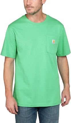 Koszulka męska T-shirt Carhartt Heavyweight Pocket K87 GB8 Malachite