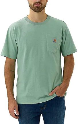 Koszulka męska T-shirt Carhartt Heavyweight Pocket K87 G82 Sea Green Heather