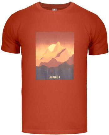 Koszulka męska T-shirt Alpinus Drefekal pomarańczowy