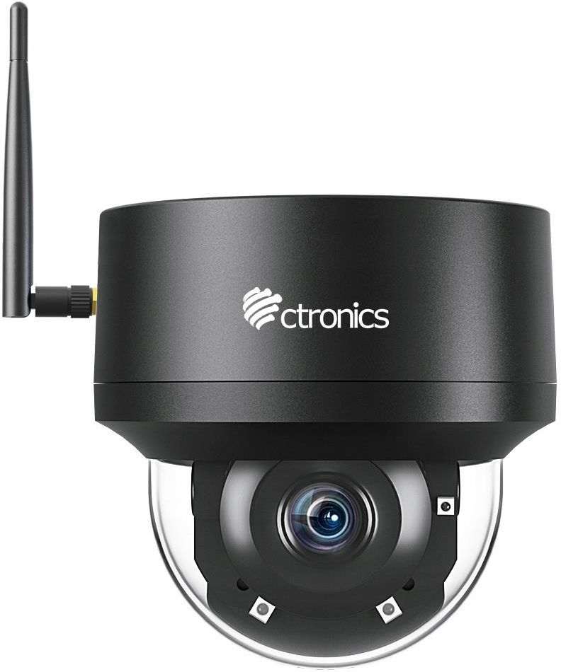 Kamera przemysłowa Ctronics Kamera Zewnetrzna Kopułkowa Ip Wifi 5Mp Sd