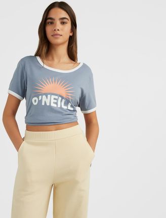 Damska Koszulka z krótkim rękawem O'Neill Marri Ringer T-Shirt 1850098-15050 – Fioletowy