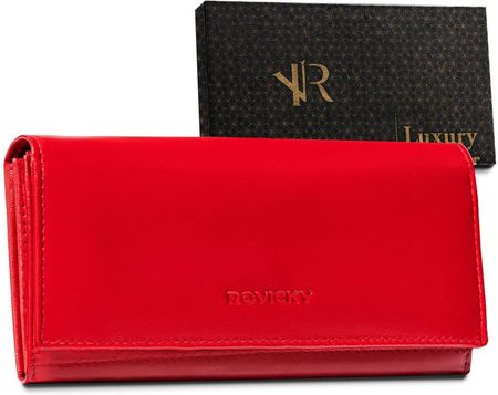 Duży skórzany portfel z systemem RFID Protect — Rovicky