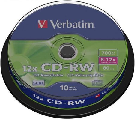 Verbatim CD-RW 700MB 12x Cake 10szt