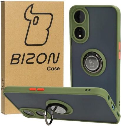 Bizon Etui Case Hybrid Ring Do Oppo A78 5G Jasnozielone