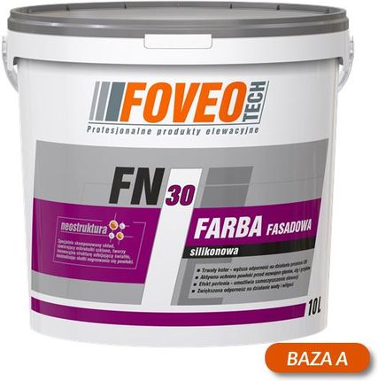 FOVEO-TECH Farba fasadowa silikonowa FN30 Baza A 10L
