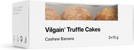 Vilgain Truffle Cakes Bio Nerkowiec I Banan 45g (3 X 15g )