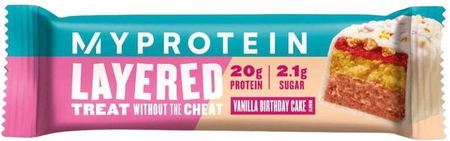 Myprotein 6 Layer Bar Layered Protein Bar Waniliowy Tort Urodzinowy 60 G