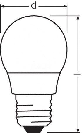 Ampoule Basse Consommation Osram Duluxstar 9W Flamme - équivalent 40W, Culot E27 Blanc Chaud