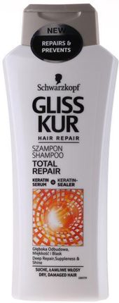 Schwarzkopf Gliss Kur Total Repair Szampon do włosów suchych i zniszczonych 400ml