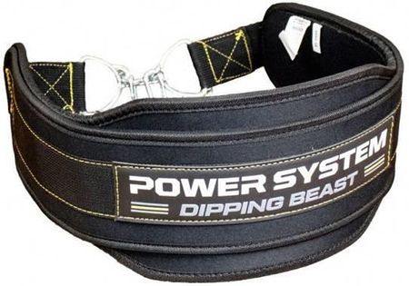 Power System Pas Kulturystyczny Na Siłownię Do Ćwiczeń Dipping Beast Black/Yellow