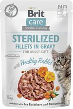 Brit Care Cat Sterilized Fillets In Gravy With Rabbit Enriched With Sea Buckthorn And Nasturtium 85G