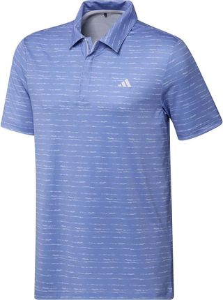 Męska koszulka golfowa Adidas Stripe Zip Polo blue