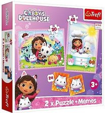 Zdjęcie Trefl Puzzle 3w1 Gabi z Kocim Przyjacielem 93382 - Świdnik