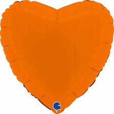 Zdjęcie Balon Foliowy - Pomarańczowe Matowe Serce 46 cm, G - Bisztynek