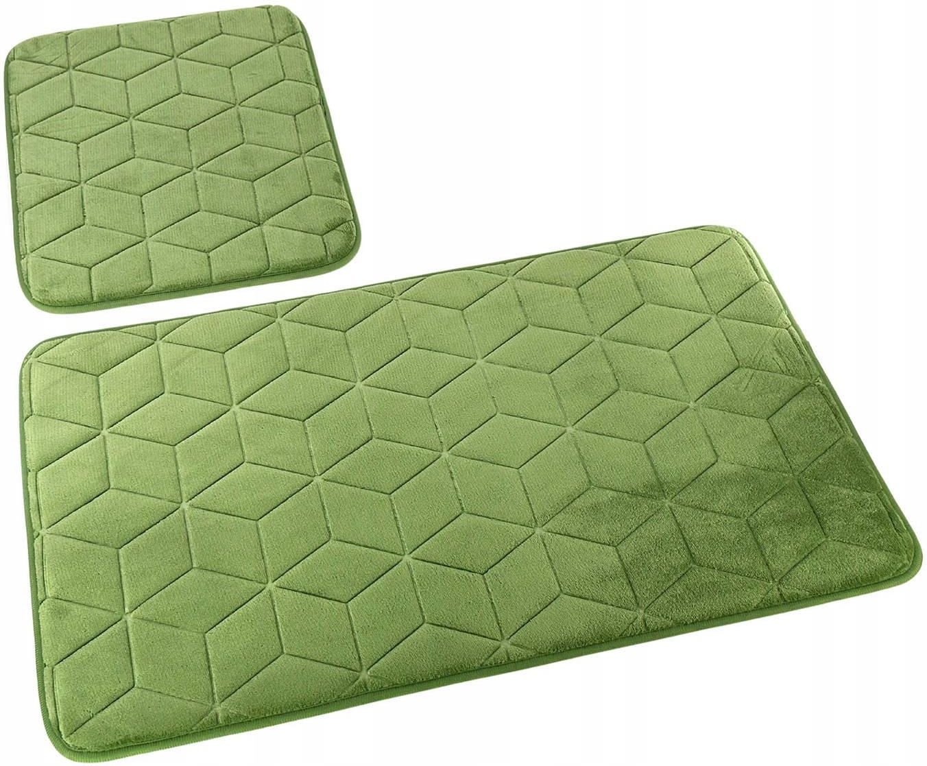 Euromat Dywaniki Łazienkowe Chodnik Zielone Komplet 2 Cz. - Opinie i ...