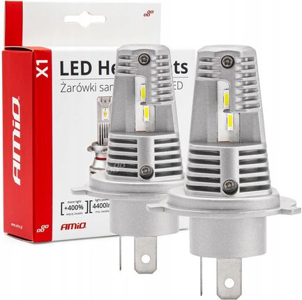 Amio Żarówki Samochodowe Led X1 Series H4