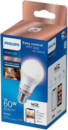 Philips Smart LED Żarówka E27 A60 8 W (60 W), regulowana jasność (929002450221)