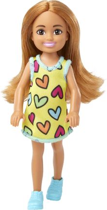 Barbie Chelsea Sukienka w serca DWJ33 HNY57
