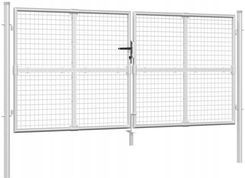 Vidaxl Brama Ogrodowa Z Siatki Srebrna 300X175cm 154531