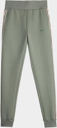 Damskie spodnie dresowe Guess Britney Jogger - oliwkowe/khaki