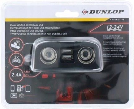 Dunlop Rozgałęźnik Rozdzielacz Zapalniczki 2X Usb