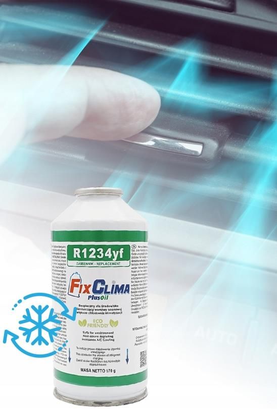 FixClima R1234yf 3-in-1 navulset, vervanggas olie en