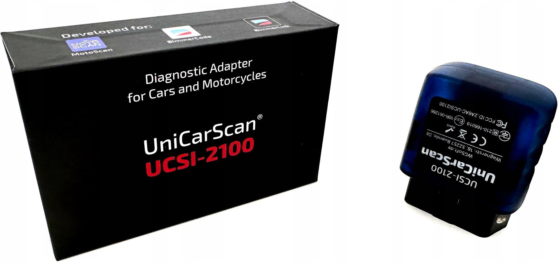 Unicarscan Interfejs Diagnostyczny Obd2 Ucsi 2100 Bluetooth