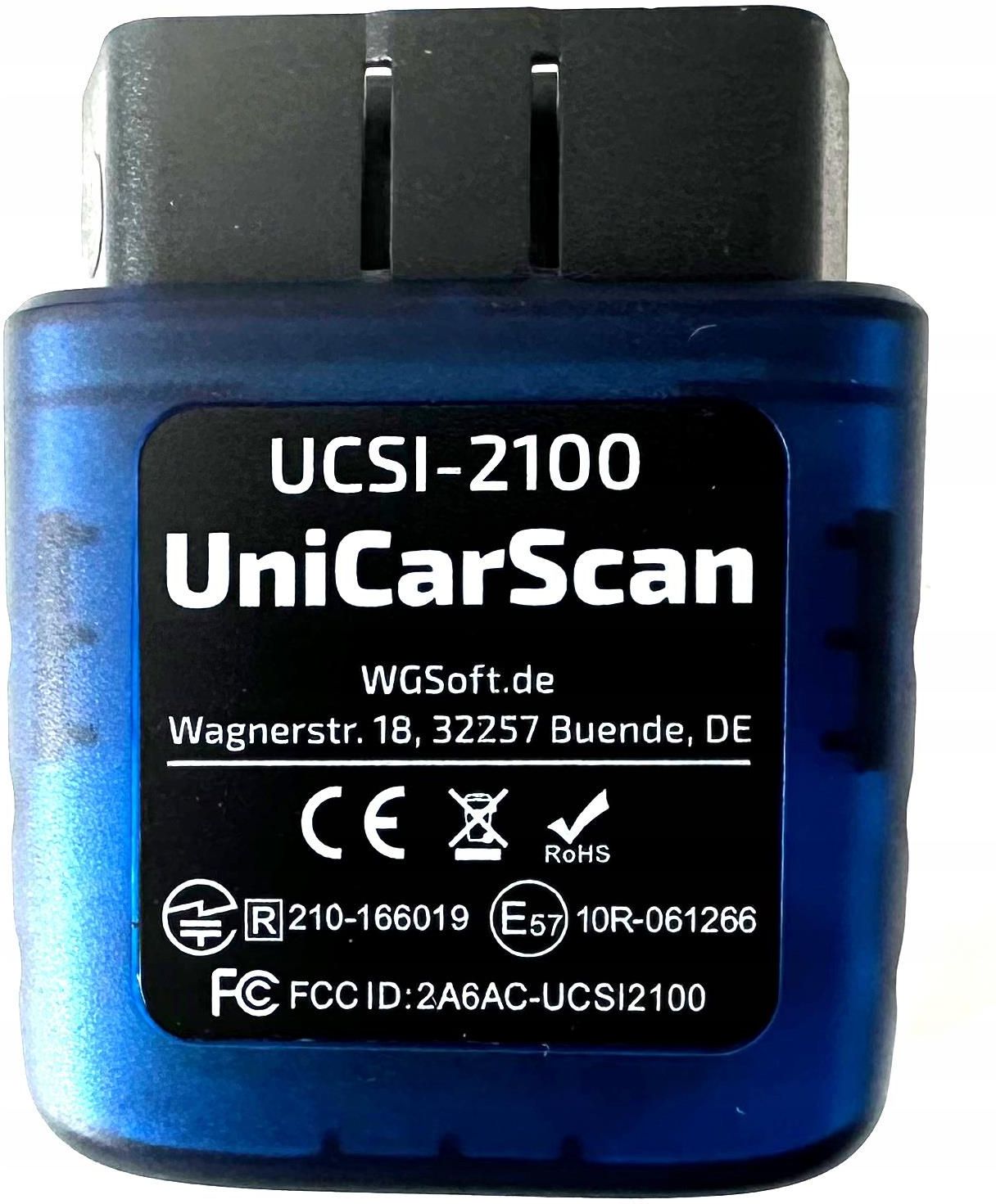 セキュリティ BODAC UniCarScan UCSI-2100 OBD2 BODAC Adapter Bluetooth UniCarScan OBD2 dla BimmerCode