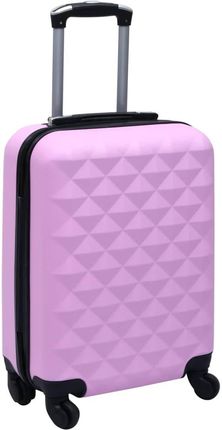 VidaXL Twarda walizka na kółkach, różowa, ABS