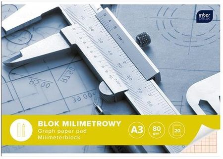 Interdruk Blok Milimetrowy A3 20K 80G/M2