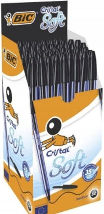 Bic Długopis Czarny Cristal Soft Pudełko 50szt.