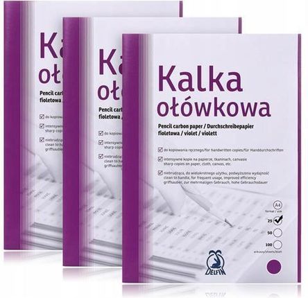 Office Products Kalka Ołówkowa Delfin A3 Fioletowa Op.100