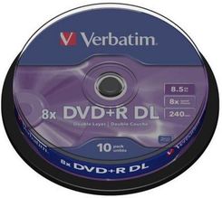 Verbatim DVD+R 8.5GB 8x Cake 10szt - Nośniki danych