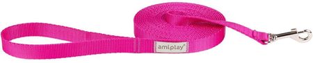 Amiplay Amiplay Smycz Treningowa Samba 5 Metrów Rozmiar M Różowa