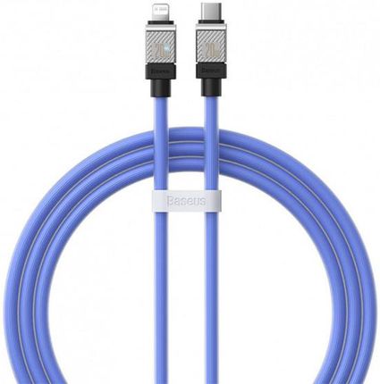 Kabel przewód USB Typ-C - Lightning / iPhone 200cm Baseus CoolPlay Series szybko ładujący 20W - fioletowy (CAKW000103)