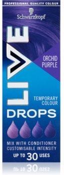 Schwarzkopf Live Drops Zmywalna Farba Do Włosów Odcień Orchid Purple 30 Ml